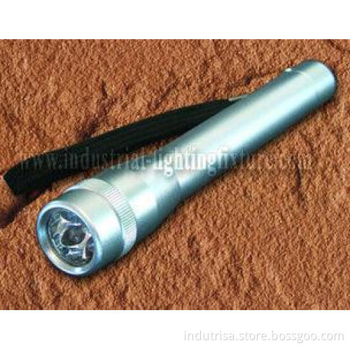 5pcs White Aluminum Torch Led Rechargeable Flashlight with